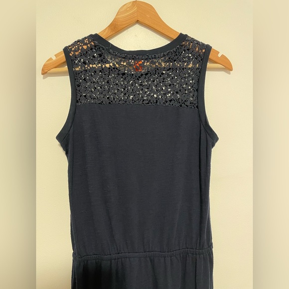 Joe Fresh Size Small Crochet Top Navy Dress - Picture 4 of 9